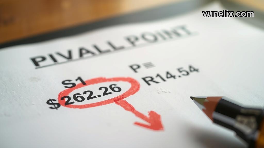 Apple pivot point support and resistance levels close-up