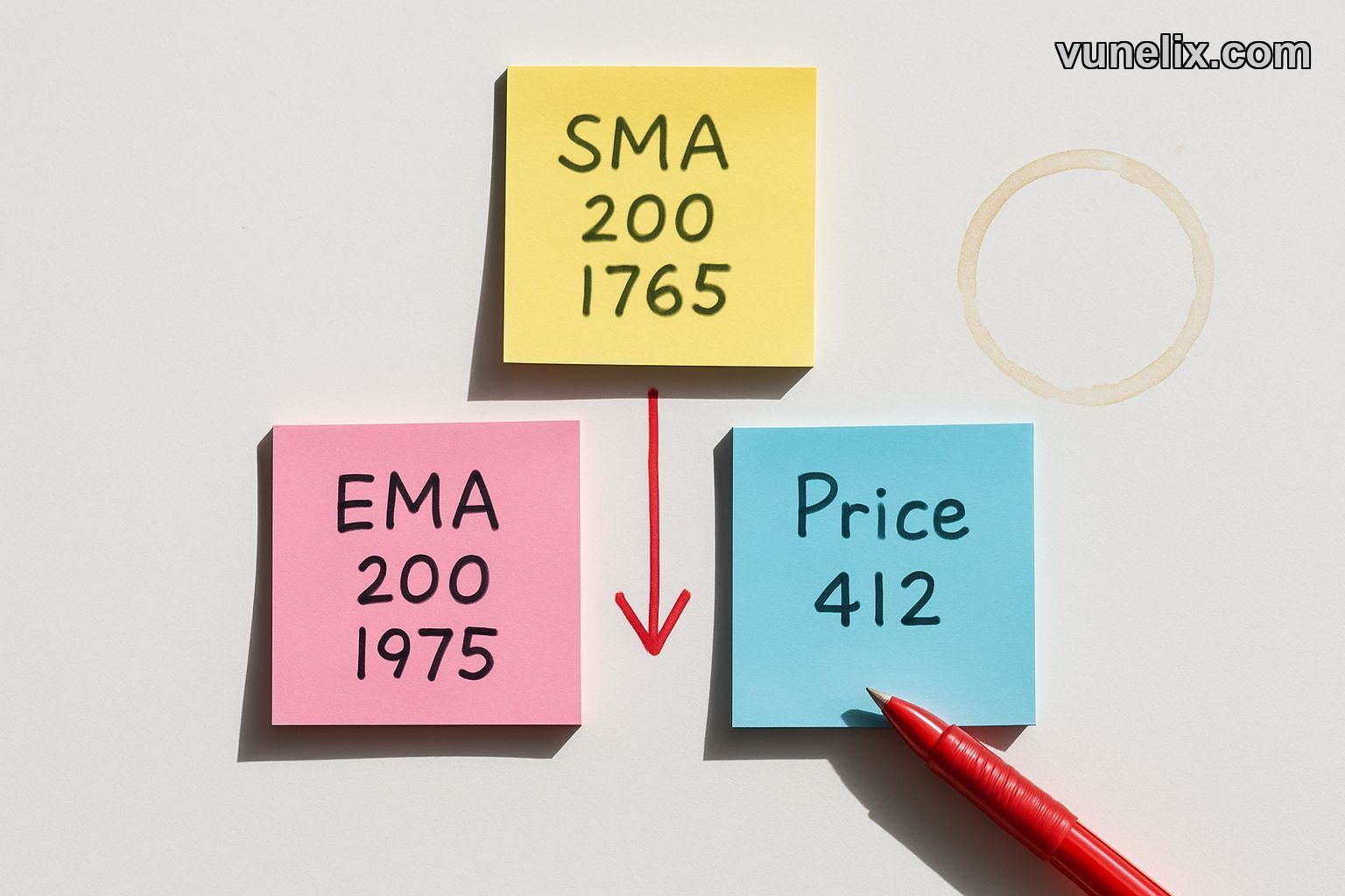 GAIA CORPORATION moving averages comparison showing bearish divergence