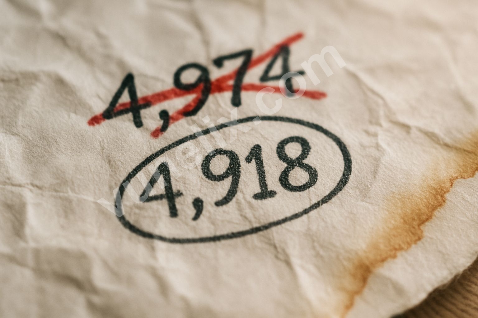 Gold price levels marked on paper trading note