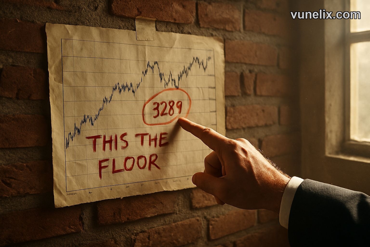 Trader analyzes MOL stock chart on wall