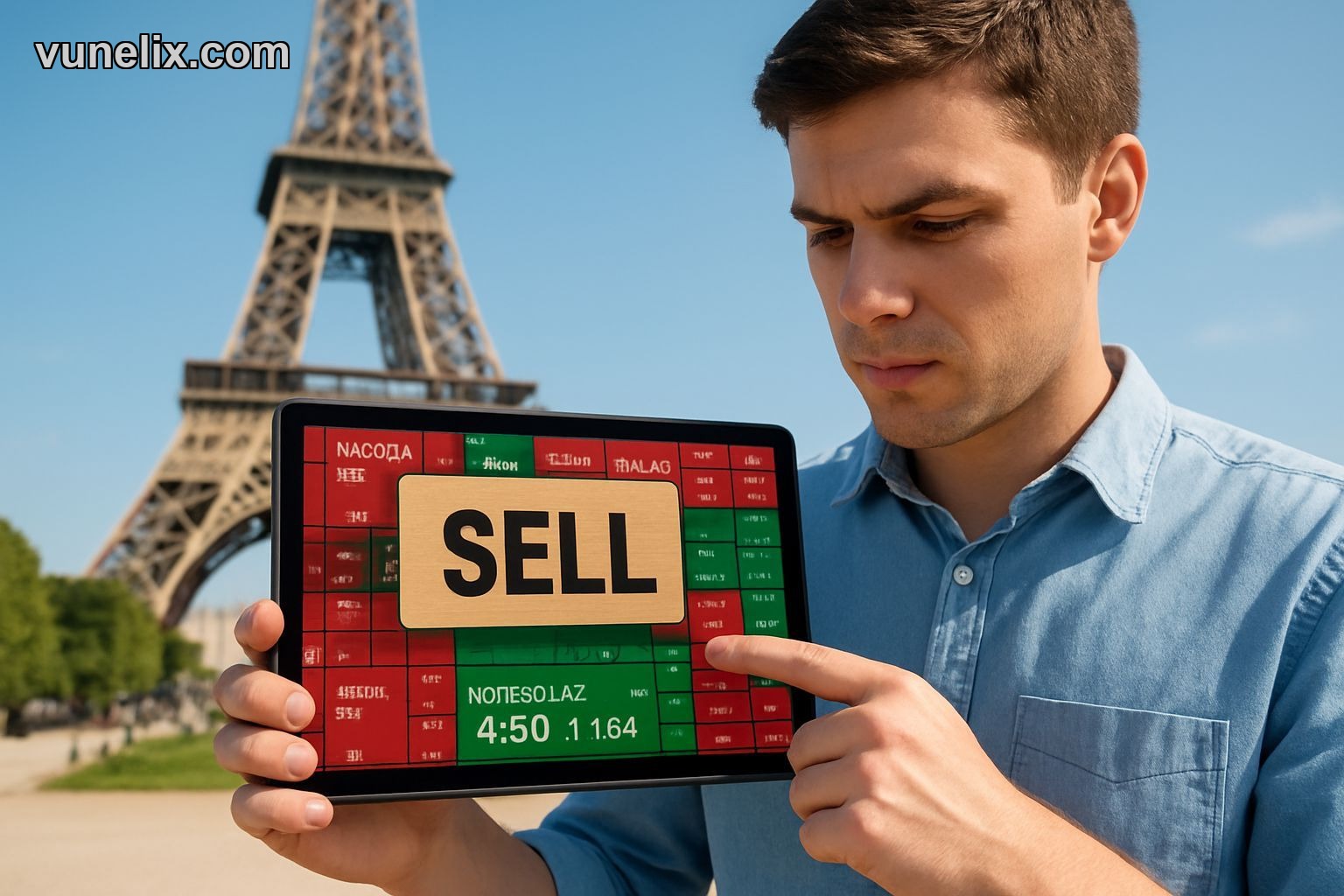 Nextedia SA stock market analysis on tablet