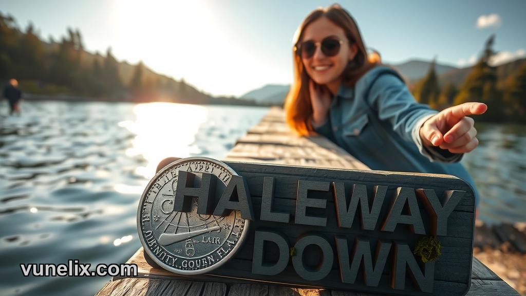 Solana price analysis showing coin halfway underwater on mountain lake