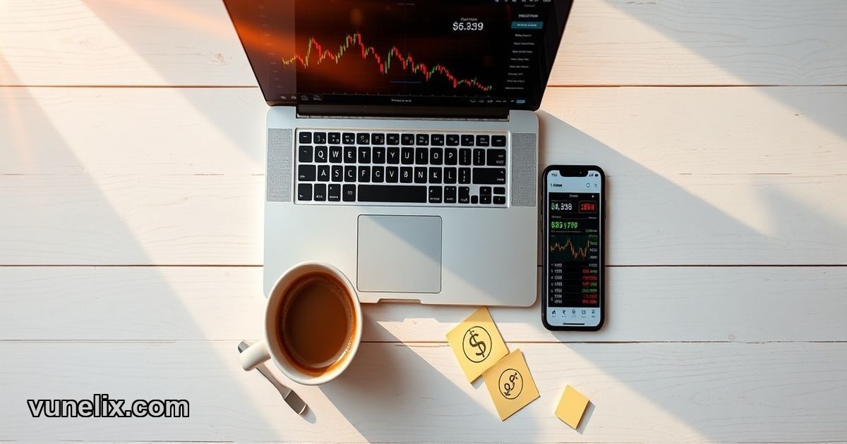 Live stock price ticker widget embedded on website