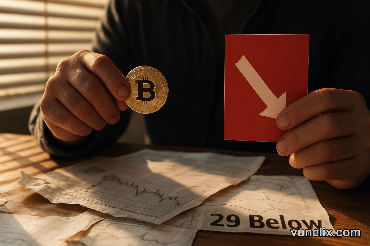 Bitcoin price chart showing sell signal at $67,822 analysis