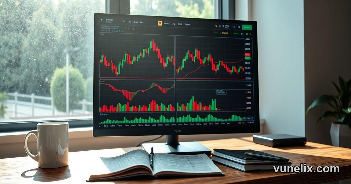 TradingView alternatives free charting platform on monitor with technical indicators