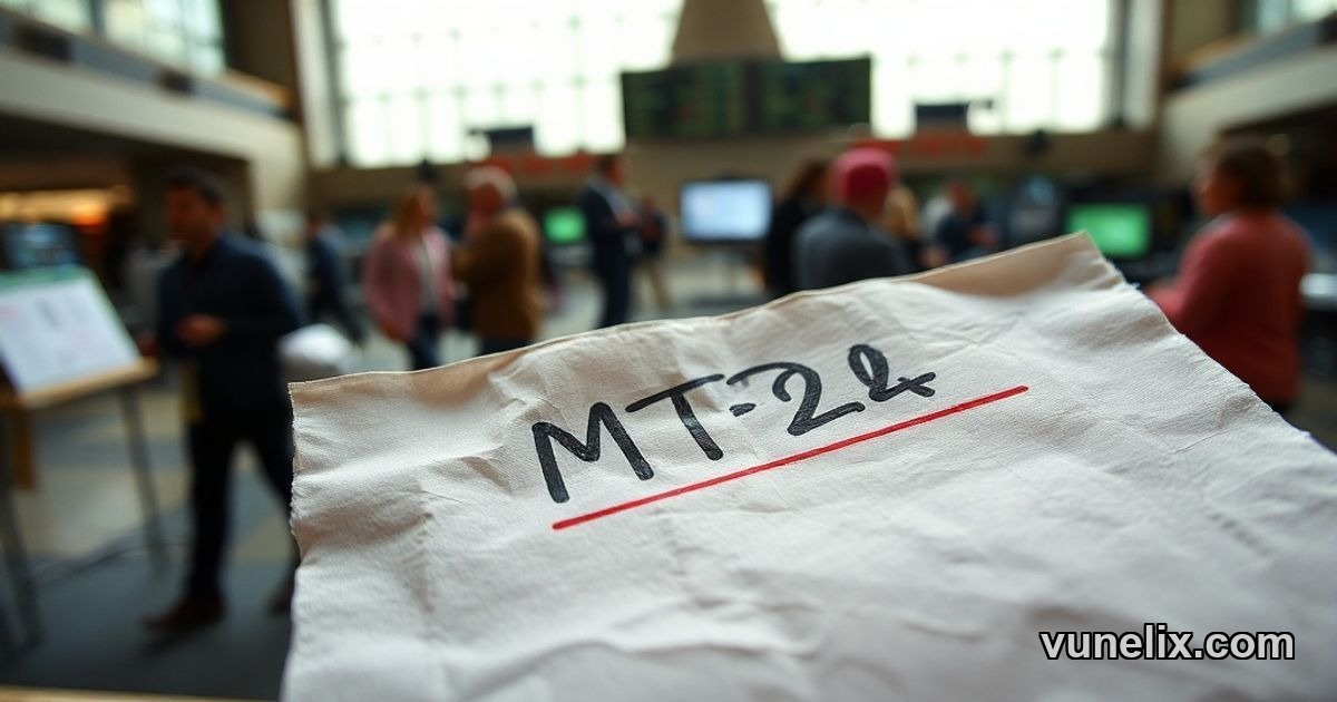 Crumpled receipt with MTTA stock ticker and price handwritten.